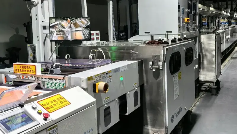 Horizontal PTH line — through-hole plating